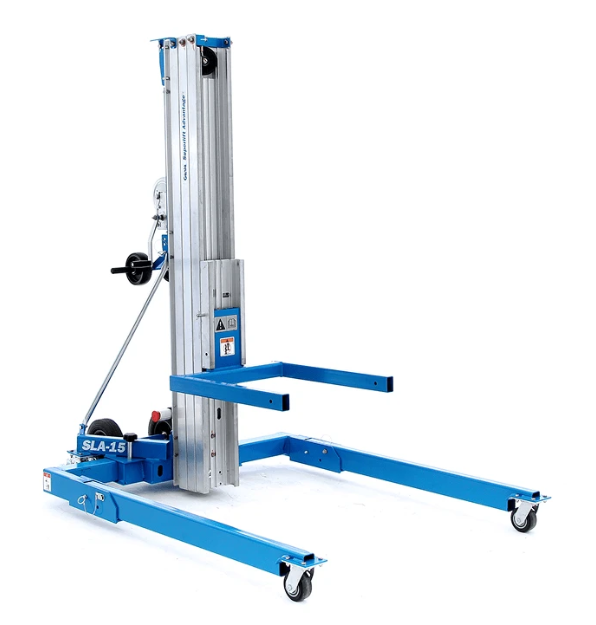 Genie Superlift Advantage SLA-15 Material Lift Winch Stacker - Straddle Base