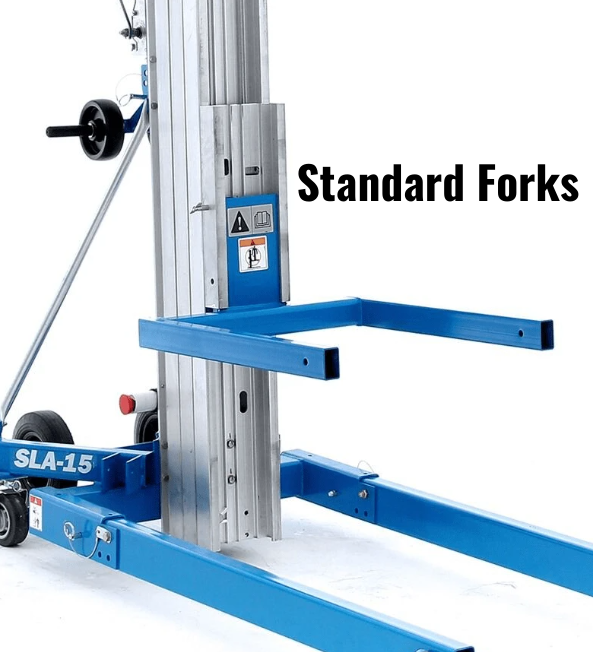 Genie Superlift Advantage SLA-15 Material Lift Winch Stacker - Straddle Base