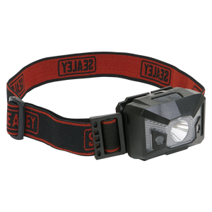Sealey Head Torch with Auto-Sensor 3W SMD & 2 Red LED
