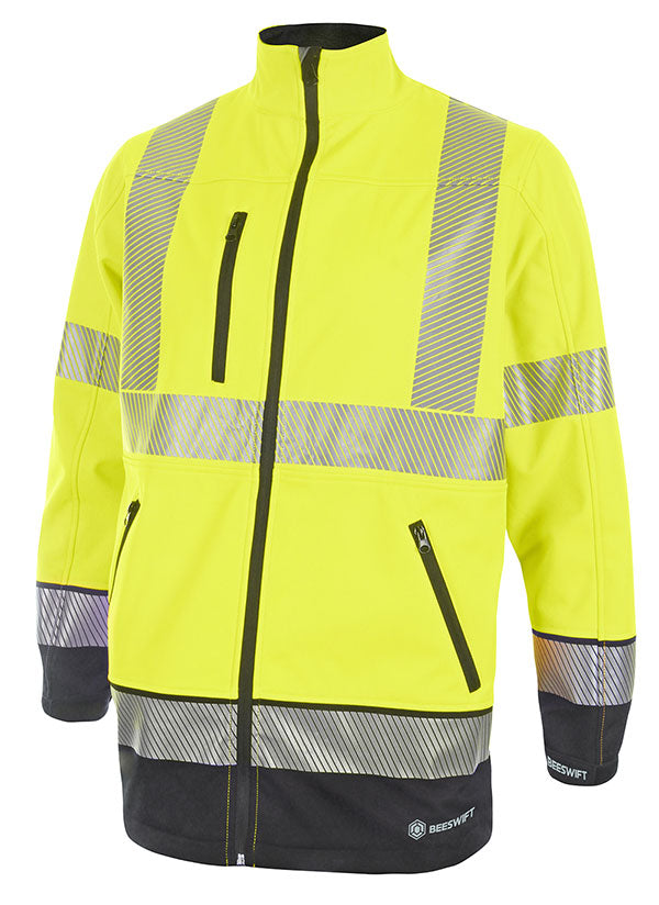 Deltic Hi Vis Two Tone Softshell Jacket