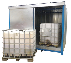 IBC Storage Unit with Deep Sump Base