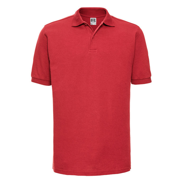 J599M Russell Hardwearing Polycotton Polo