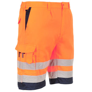 Portwest L043 Hi Vis Lightweight Poly Cotton Shorts