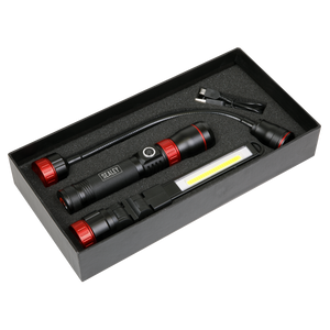 Sealey 3-in-1 Interchangeable Rechargeable Inspection Light COB LED