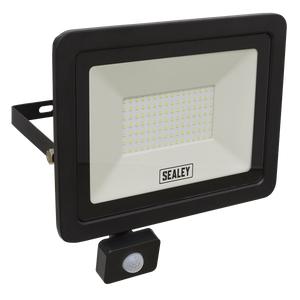 Sealey Extra-Slim Floodlight with PIR Sensor 100W SMD LED