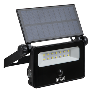 Sealey Extra-Slim Solar Floodlight with Wall Bracket 16W SMD LED
