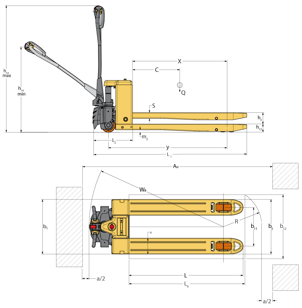 LES Heavy Duty Electric Pallet Truck