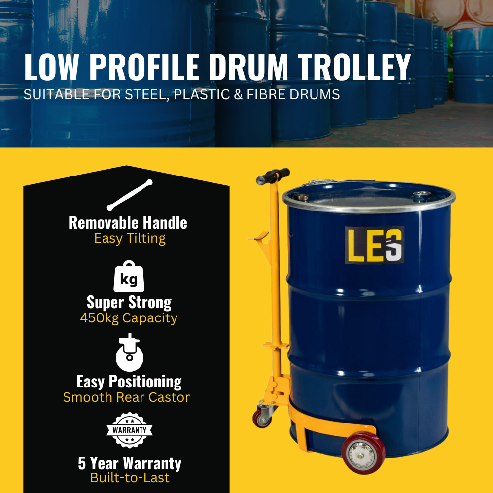 Low Profile Drum Trolley