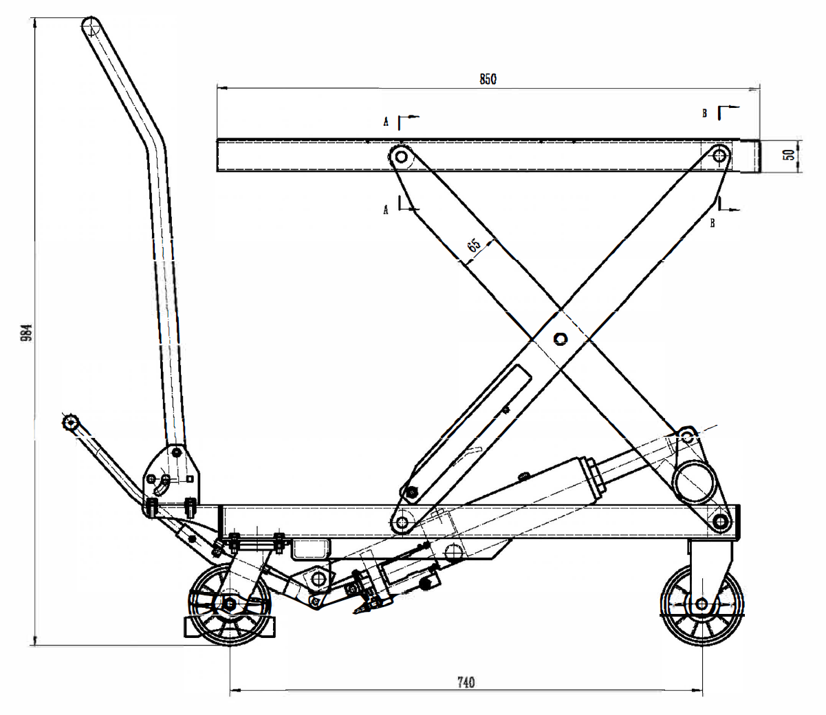 LES Hydraulic Scissor Lift Tables 150kg-500kg