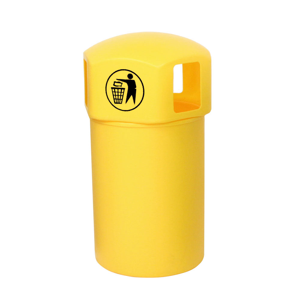 Litter Bins with Tidy Man Logo