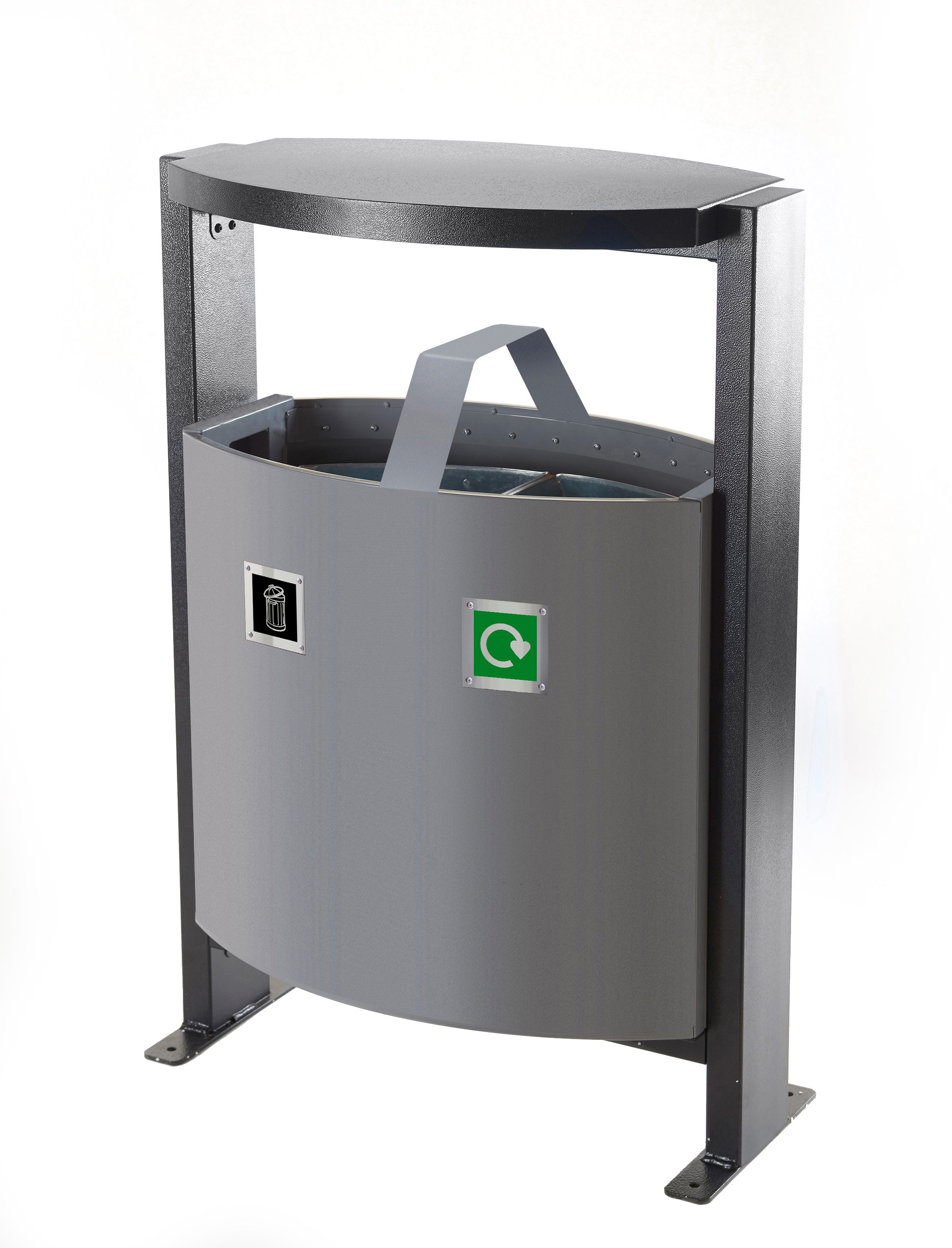 Outdoor 2 Compartment Bin