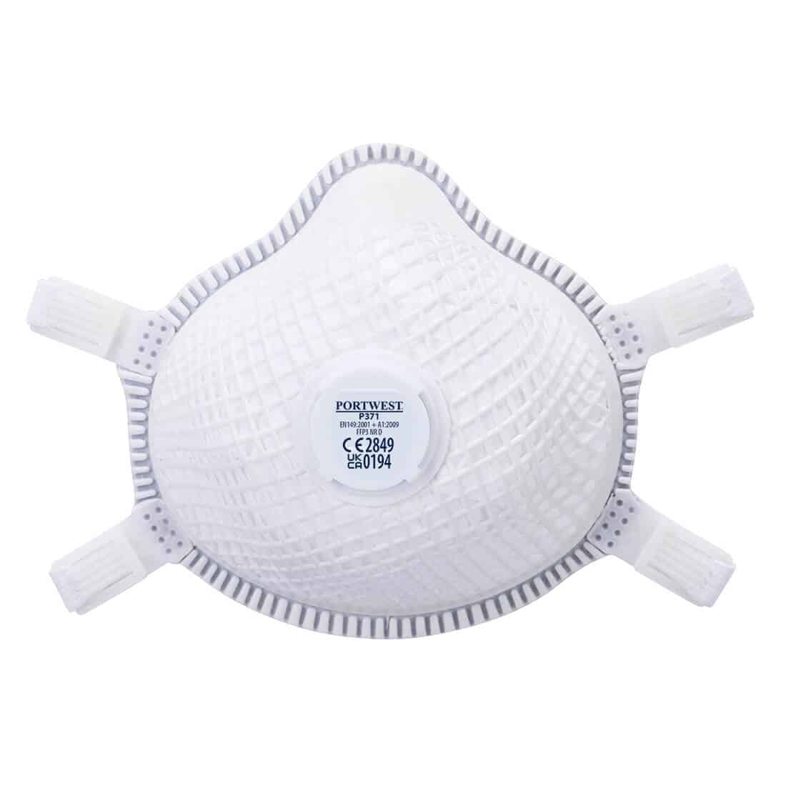 Portwest P371 ERGONET FFP3 Valved Dolomite Respirator Pack of 5