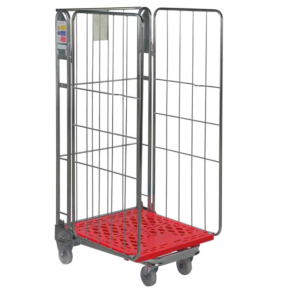 Plastic Base Nestable Roll Containers