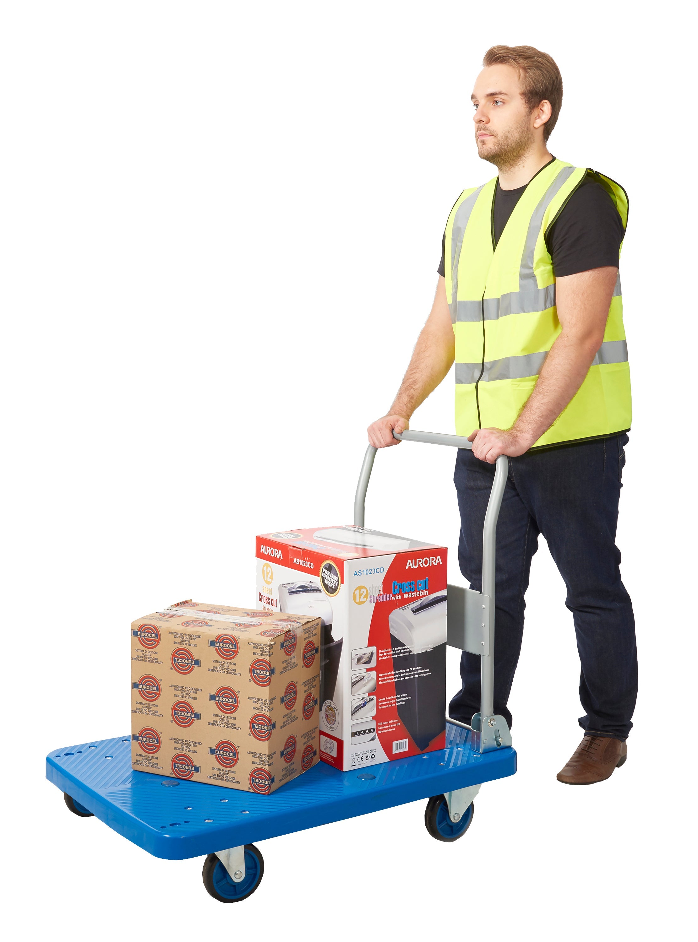 Proplaz Blue Platform Trolleys