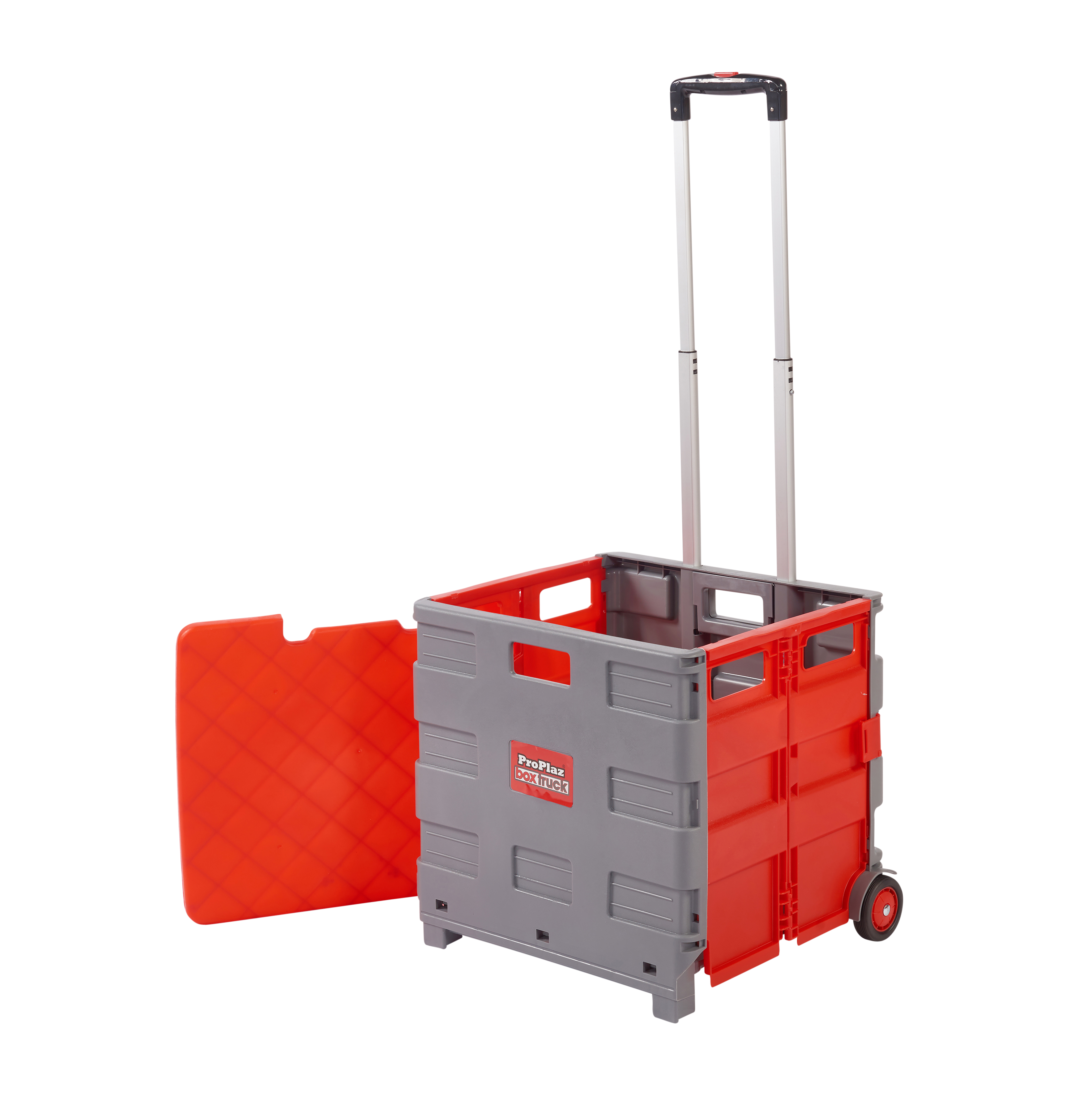 Proplaz Folding Box Truck - Grey/Red with Lid