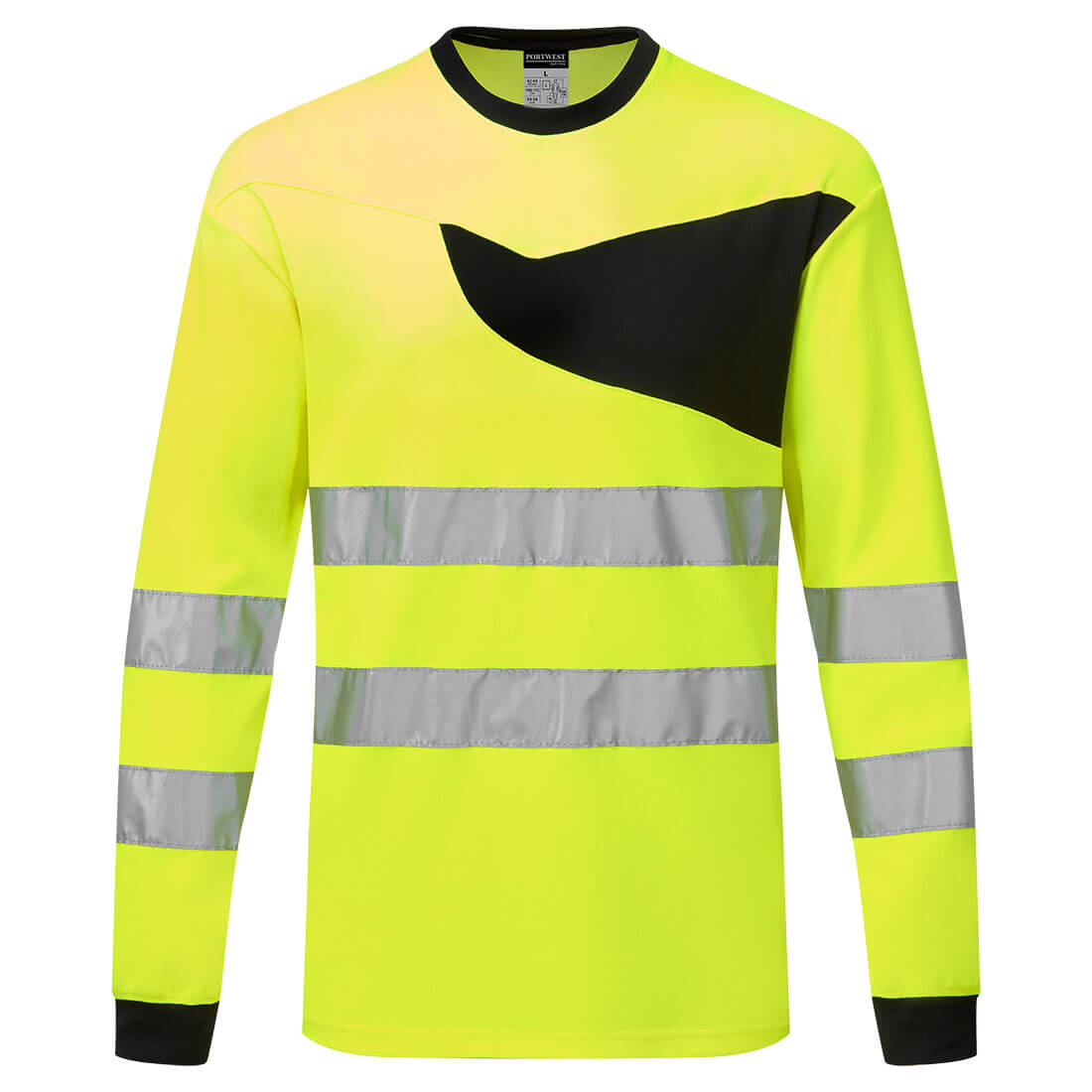 Portwest PW221 PW2 Hi Vis Long Sleeved T Shirt