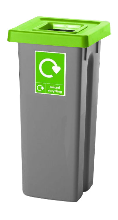 Recycling Bins with Coloured Lids