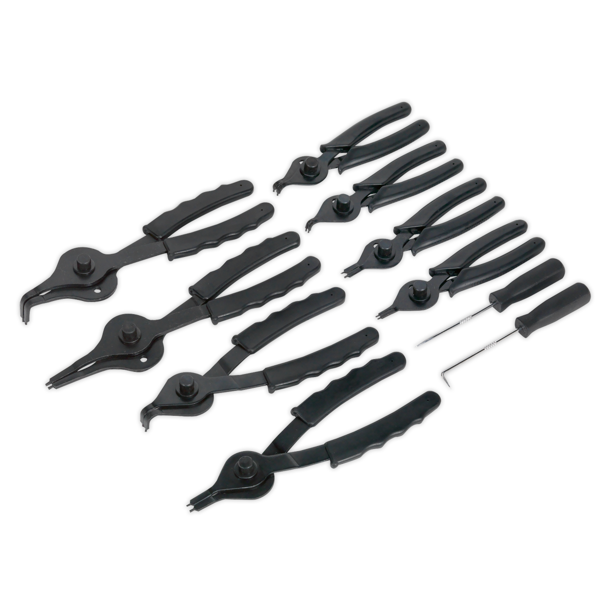 Sealey Siegen Internal/External Circlip Pliers Set 10pc