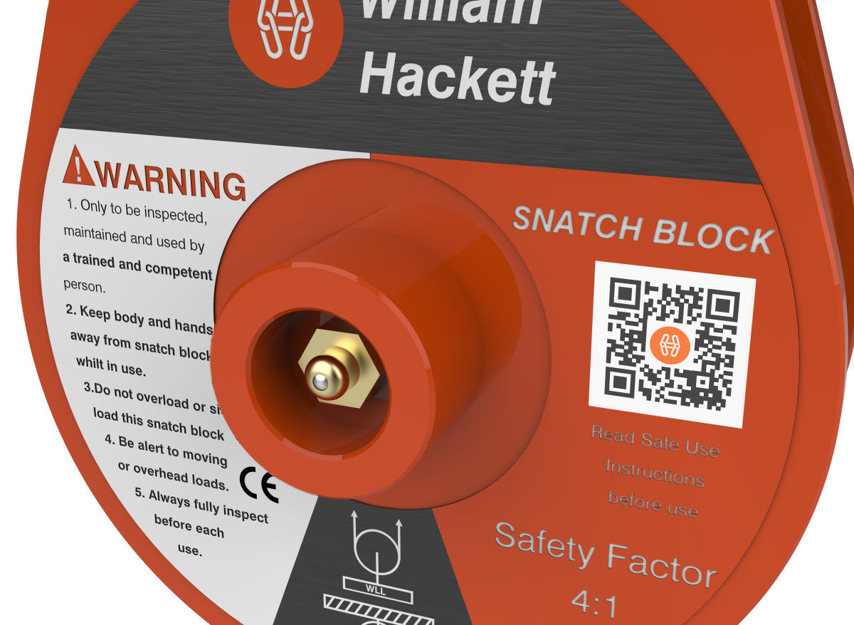 William Hackett HSB Hackett Snatch Block with Shackle