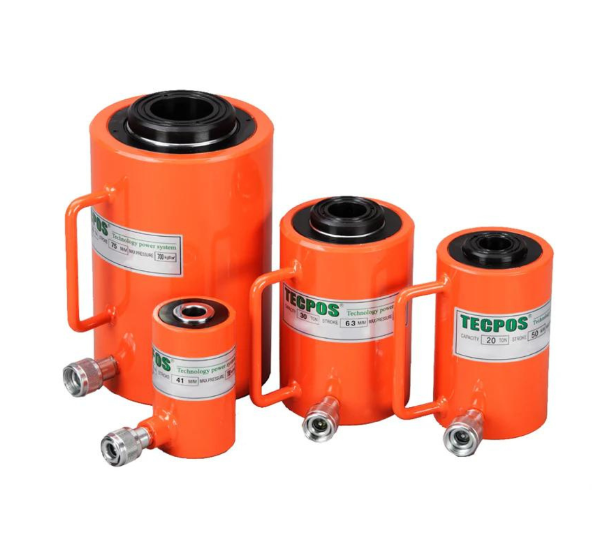 Tecpos Single Acting Hollow Centre Cylinders