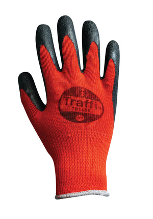 Traffi TG1655 Polycotton Crinkle Latex Cut Level 1 Safety Glove - Pack of 100