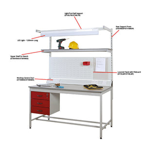 Upper Shelf (300Dmm) for 1800mm Benches