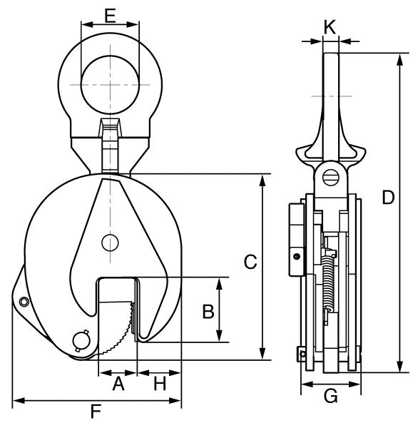 GT Hinged VPC Vertical Plate Clamp