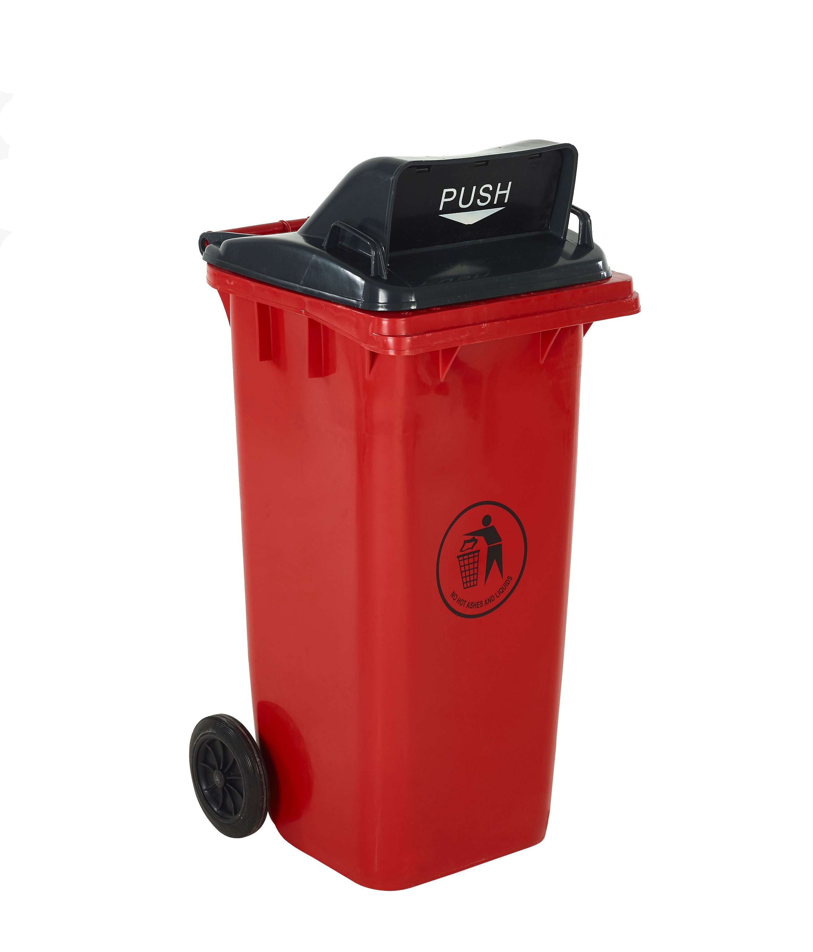 Wheeled Bins with Push Flap Lid