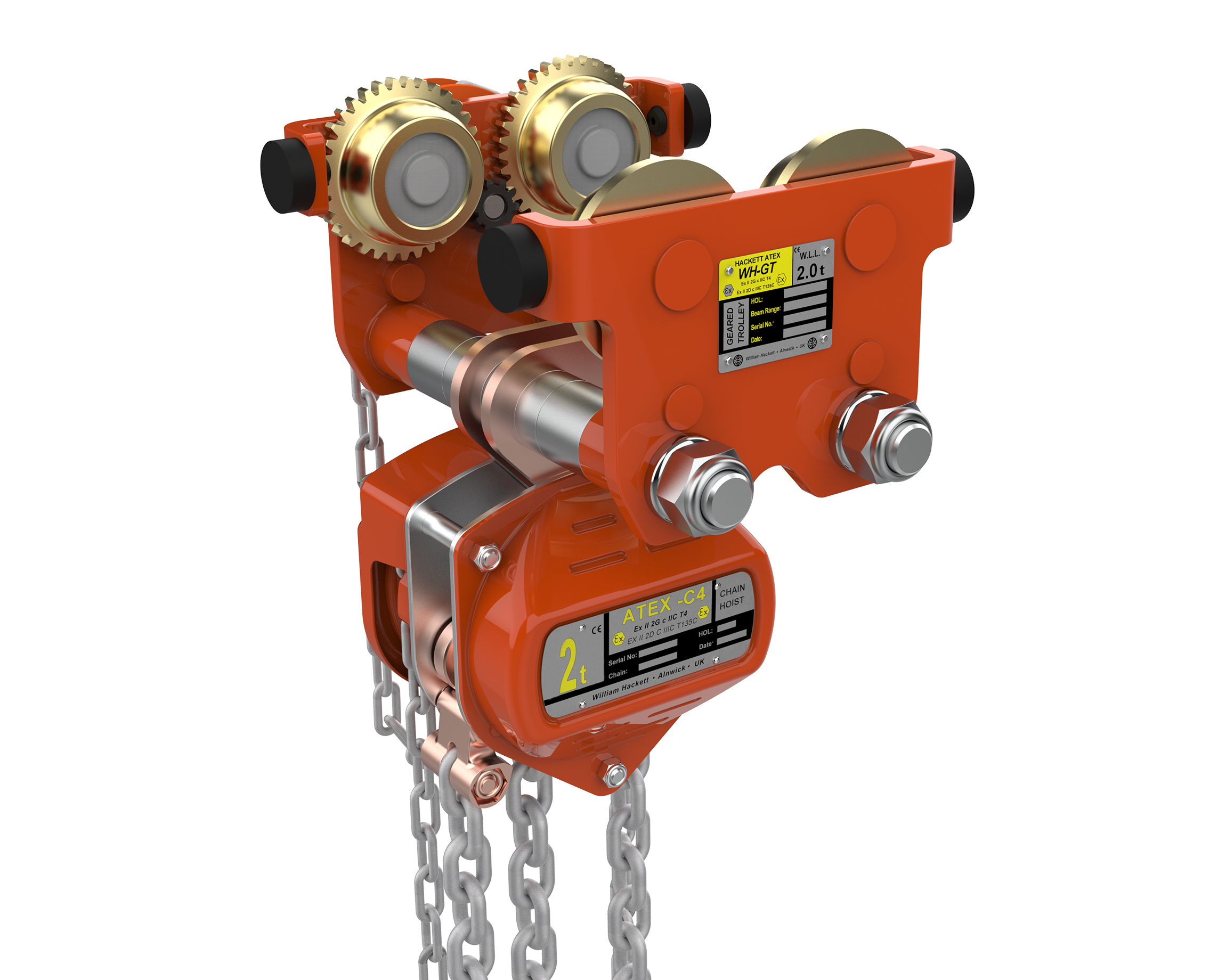 William Hackett ATEX C4 Combined Chain Hoist and Trolley