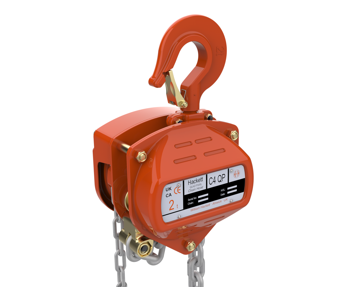 William Hackett C4-QP Quad Pawl 500kg-20te Chain Hoist
