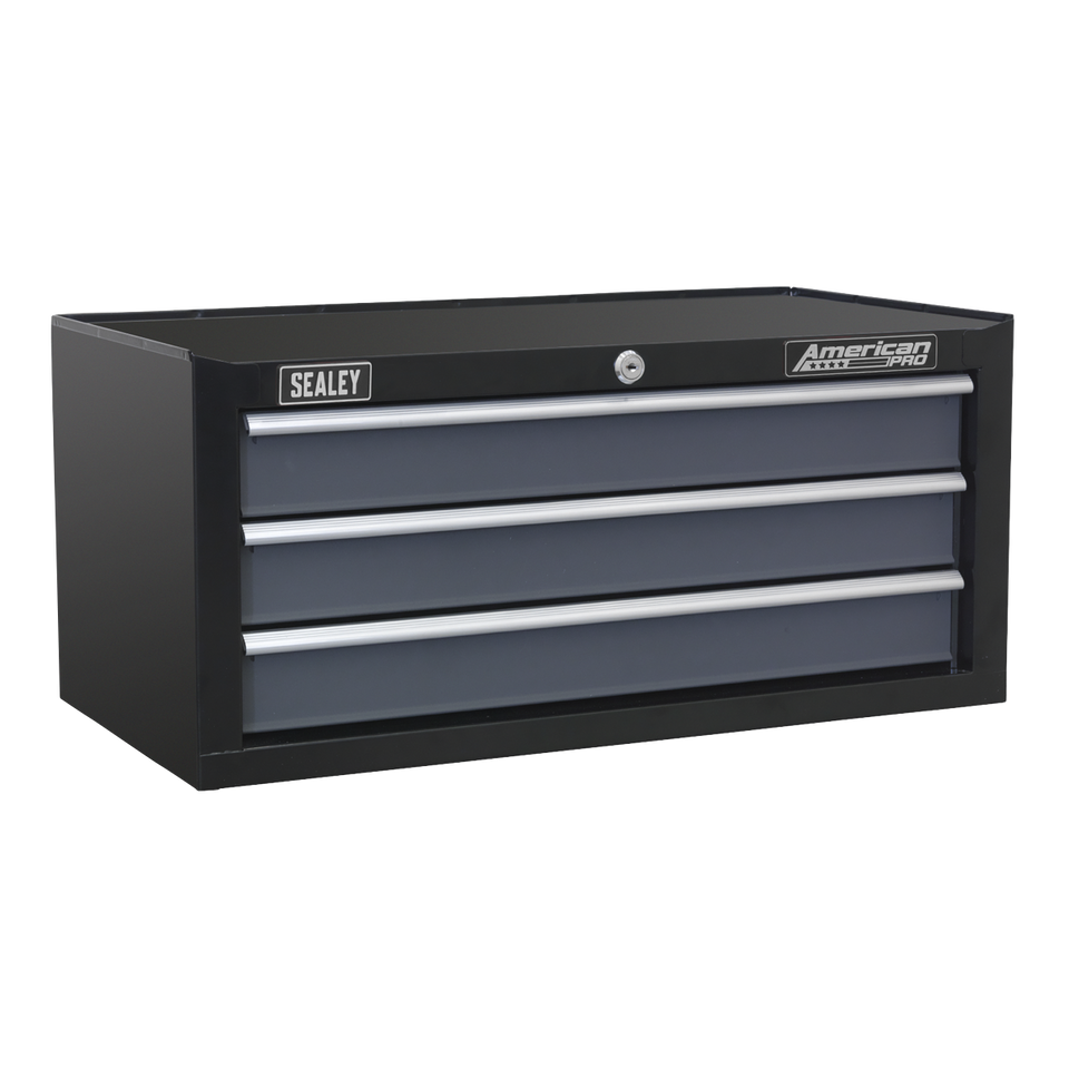Sealey Tool Chest Combination 16 Drawer with Ball-Bearing Slides - Black/Grey & 398pc Tool Kit