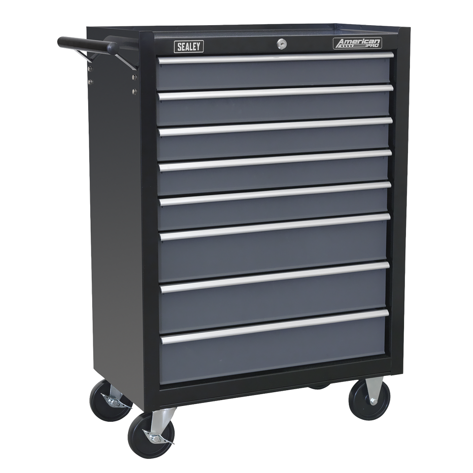Sealey Tool Chest Combination 16 Drawer with Ball-Bearing Slides - Black/Grey & 398pc Tool Kit