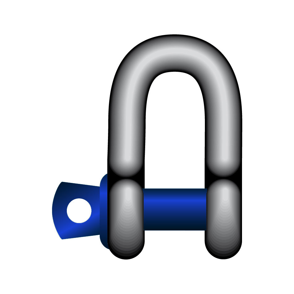 Blue Pin Standard Dee Shackles With Screw Pin
