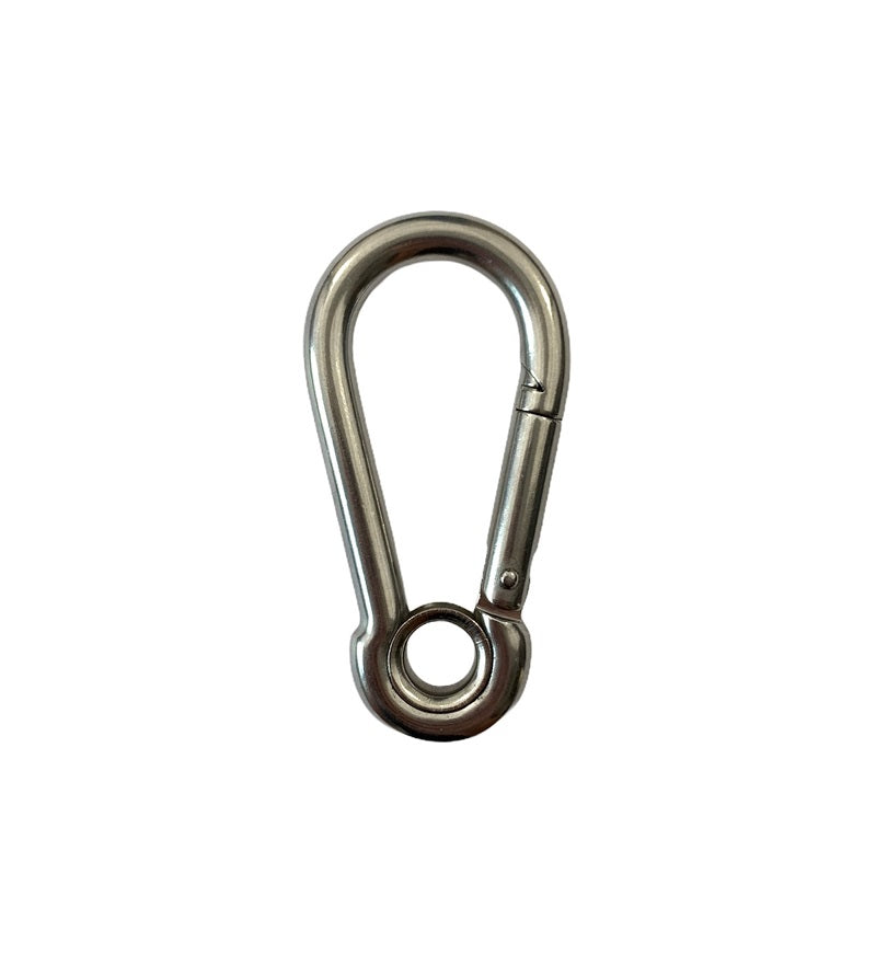 Stainless Steel Carbine Hook with Eyelet