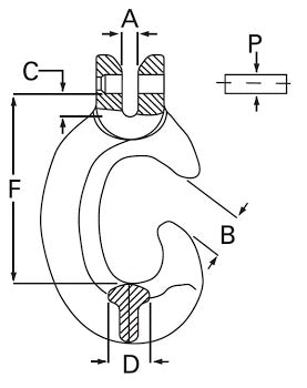 Grade 80 Clevis C Hook