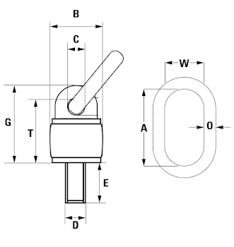 Grade 80 Swivel Lifting Eye Bolt with Ring