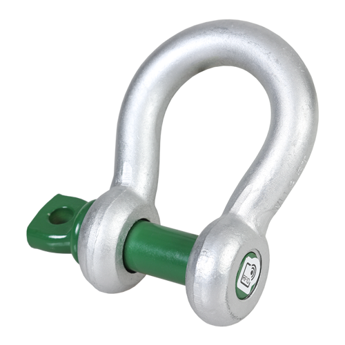 Green Pin Standard Bow Shackles With Screw Collar Pin