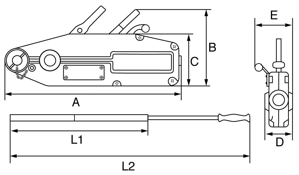 George Taylor Viper Wire Rope Winch Puller