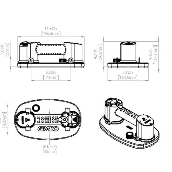 GRABO PLUS 170kg handheld vacuum lifter