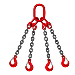 Premium Grade 8 7mm 3.15 Tonne 4-Leg Chain Slings