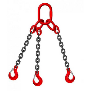 Premium Grade 8 7mm 3.15 Tonne 3-Leg Chain Slings