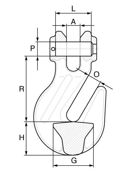 Grade 80 Clevis Grab Hook (Shortener)