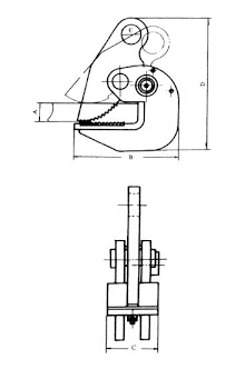 GT HTC Standard Horizontal Plate Lifting Clamp