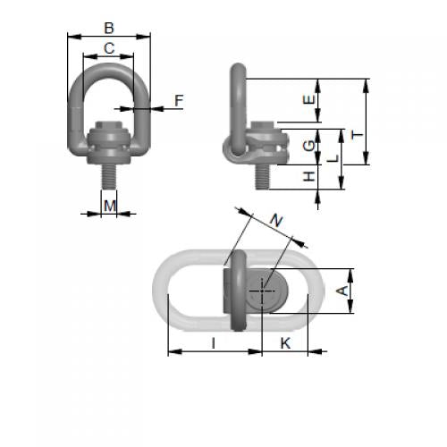 RUD LBG-RS Load Ring, Stainless Steel