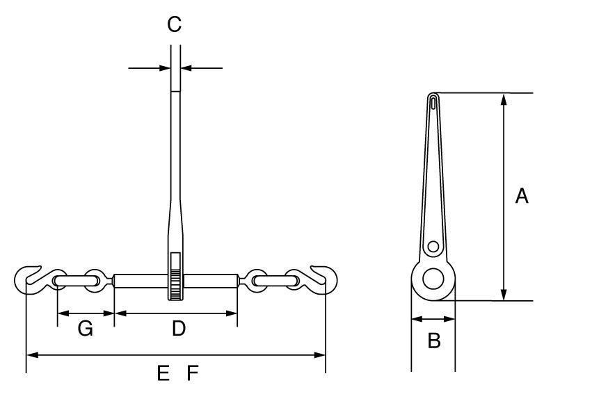 Chain Ratchet Load Binder