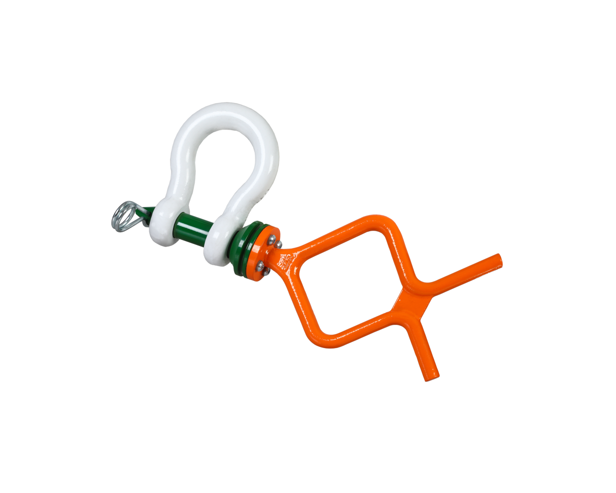 Green Pin ROV Guided Pin Shackle With Fishtail-Handle