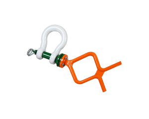 Green Pin ROV Guided Pin Shackle With Fishtail-Handle