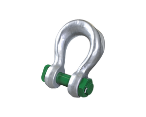 Green Pin Sling Shackles Bow Type with Safety Nut and Bolt Pin