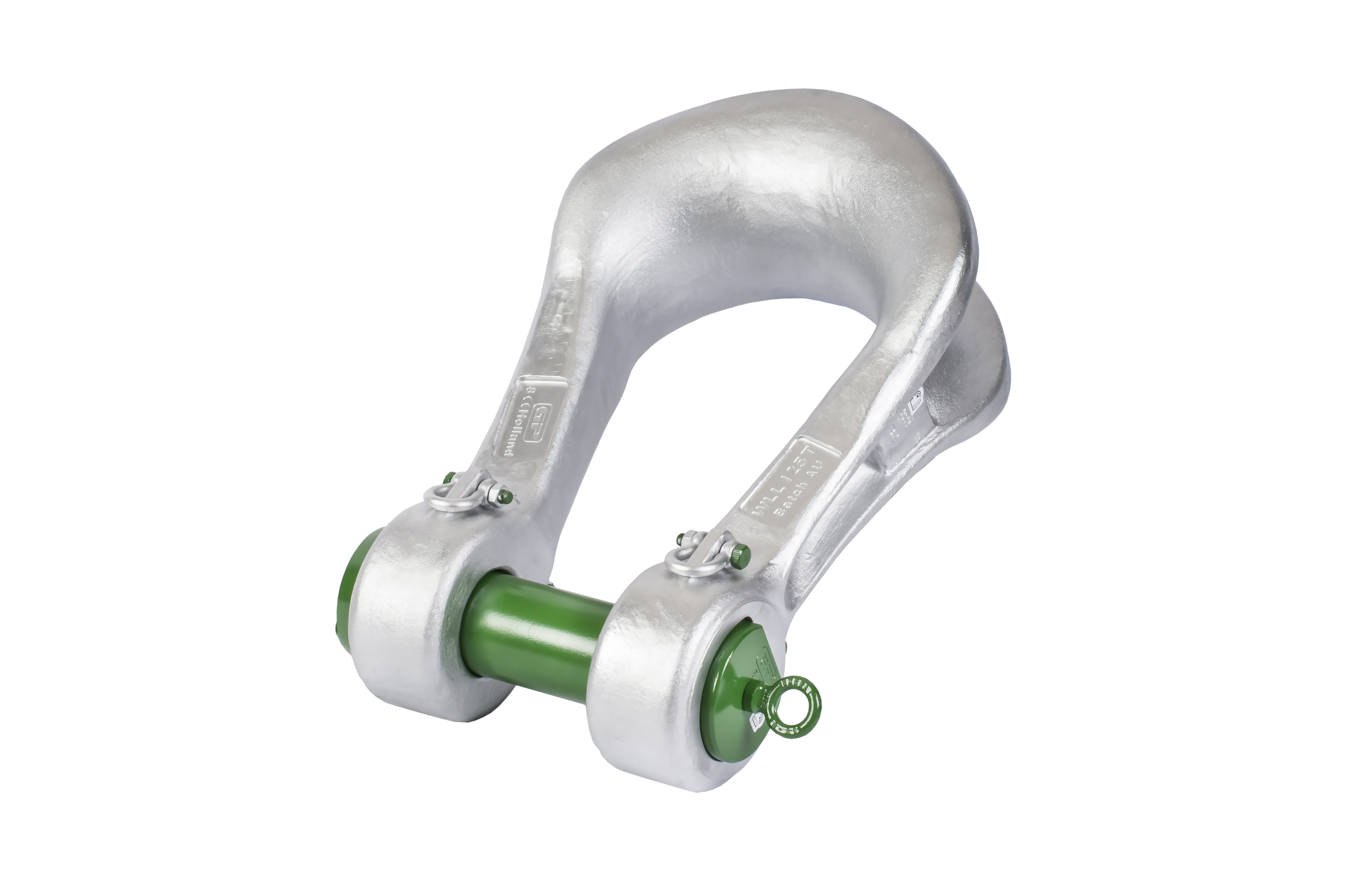 Green Pin Power Sling Shackle with Safety Nut & Bolt Pin