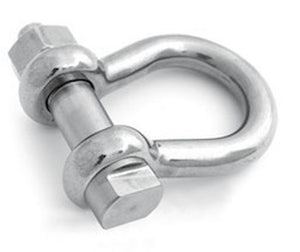 Stainless Steel Bow Shackles With E Type Safety Pin With Nylok Nut